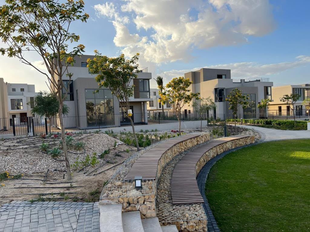 Timber boardwalk and landscaping