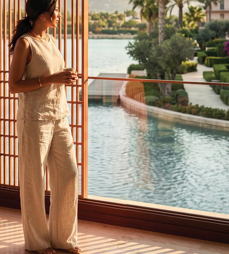 Resident looking out over the lagoon